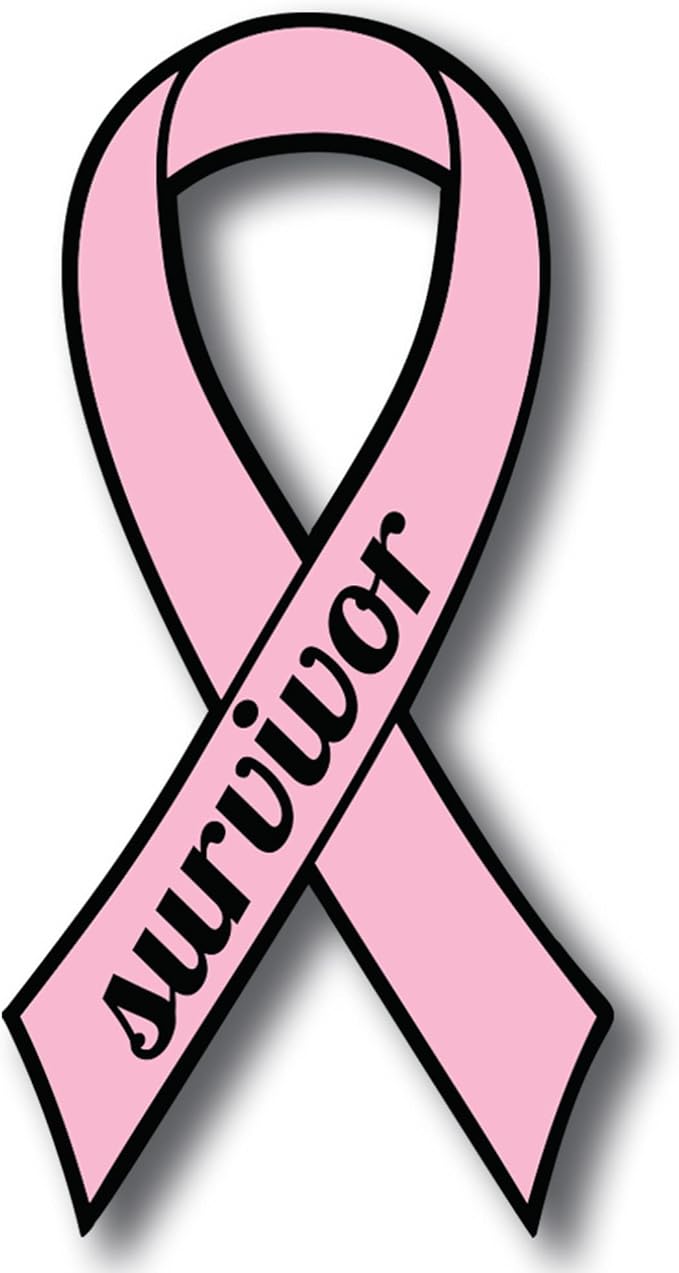 Magnet Me Up: Breast Cancer Survivor Pink Ribbon Magnet Decal by MagnetMeUp