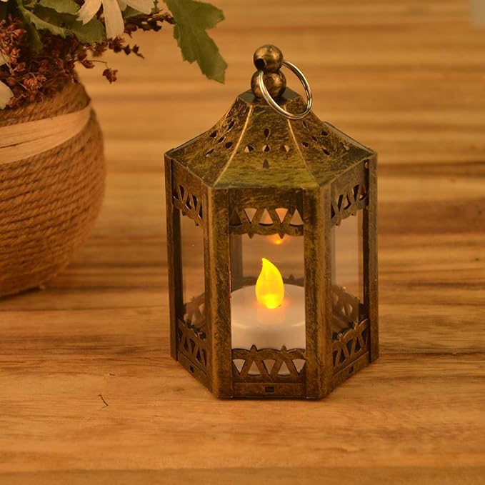 zkee Mini Star Lanterns with Flickering LED, Battery Included, Decorative - Image 2