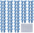 2.5" Hgzgch Light Blue Satin Ribbon Bow by Unknown