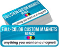 Magnet Me Up Custom 10x3 Inch Rectangle Magnet, 50 Pack, Customizable by MagnetMeUp