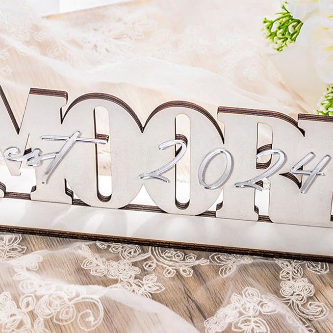 callie Personalized Mr and Mrs Wedding Table Sign, Custom Name Date Mr and Mrs - Image 7
