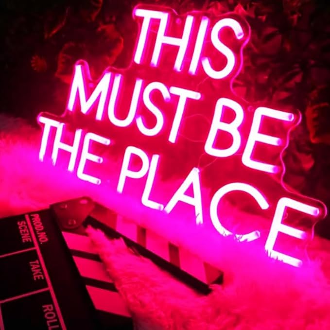 This Must Be The Place Neon Sign, Party Sign, Neon Sign Art, PersonalizedGifts - Image 3