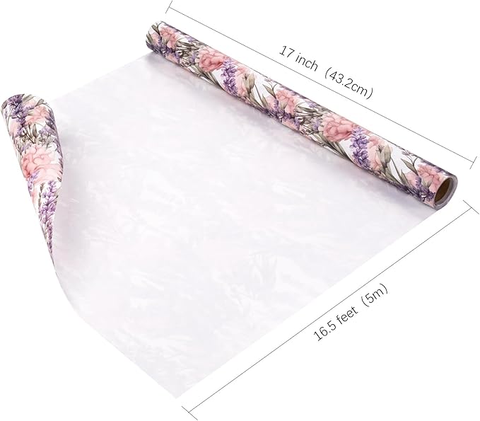 WRAPAHOLIC Kraft Floral Wrapping Paper - Image 4