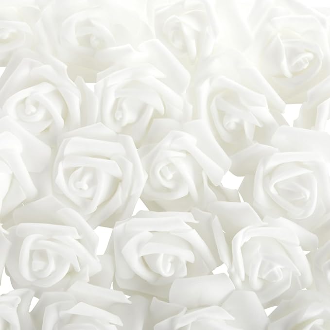 Juvale White Flowers Artificial Roses - Image 8