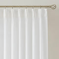 Vision Home White Pinch Pleated Semi Sheer Curtains Textured Light Filtering by VisionHome