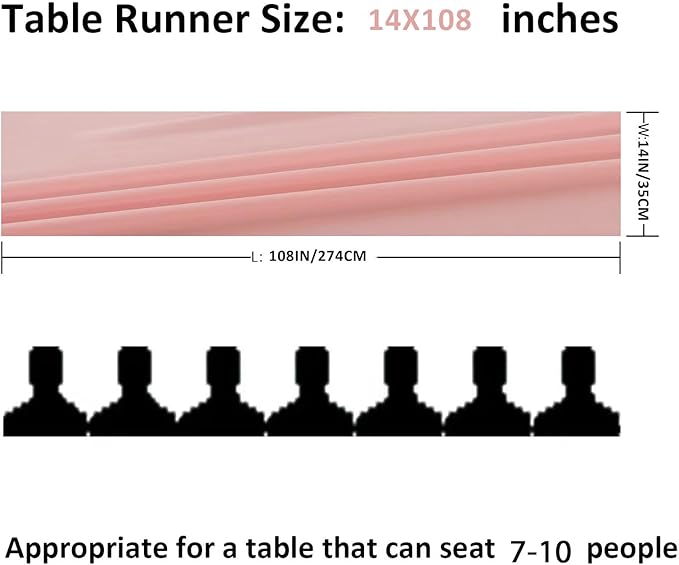 6Pack 9ft Chiffon Table Runner 14x108 Inch Sheer Romantic Table Runner - Image 2