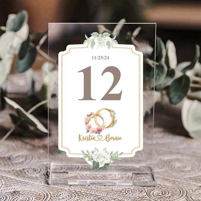 callie Personalized Wedding Table Numbers - Image 4