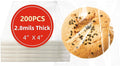 4x4 Inches 200 PCS Cookie Bags for Gift Giving, Self Sealing Cellophane Clear by DTmasao