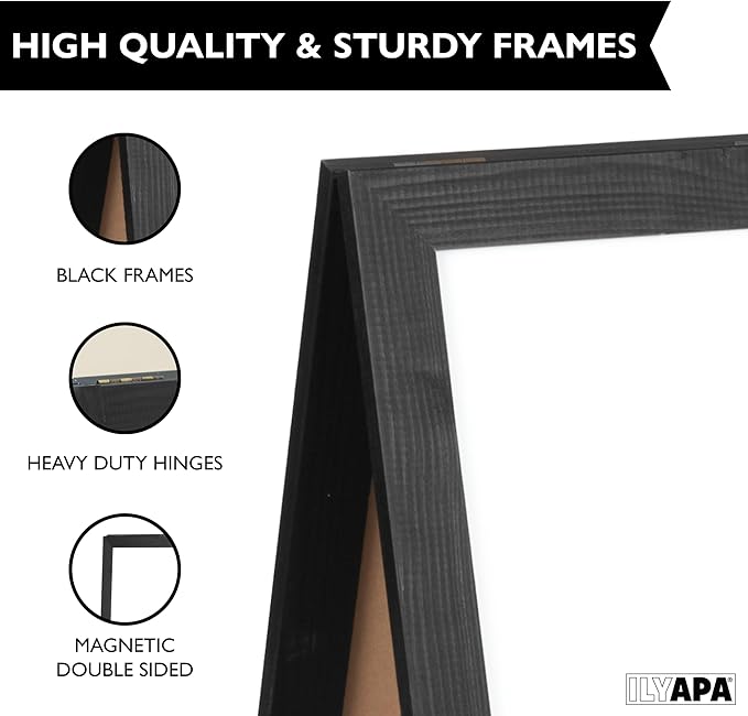 Ilyapa Wooden A-Frame Whiteboard Sign - Image 4