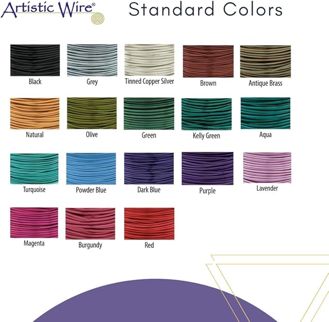 Artistic Wire, 26 Gauge Silver Plated Tarnish Resistant Colored Copper Craft - Image 5