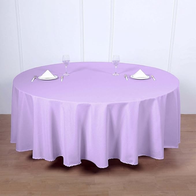 Efavormart Round Tablecloth, 108 Inch Stain & Wrinkle Resistant Washable Table - Image 2