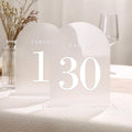 UNIQOOO Frosted Arch Wedding Table Numbers by UNIQOOO