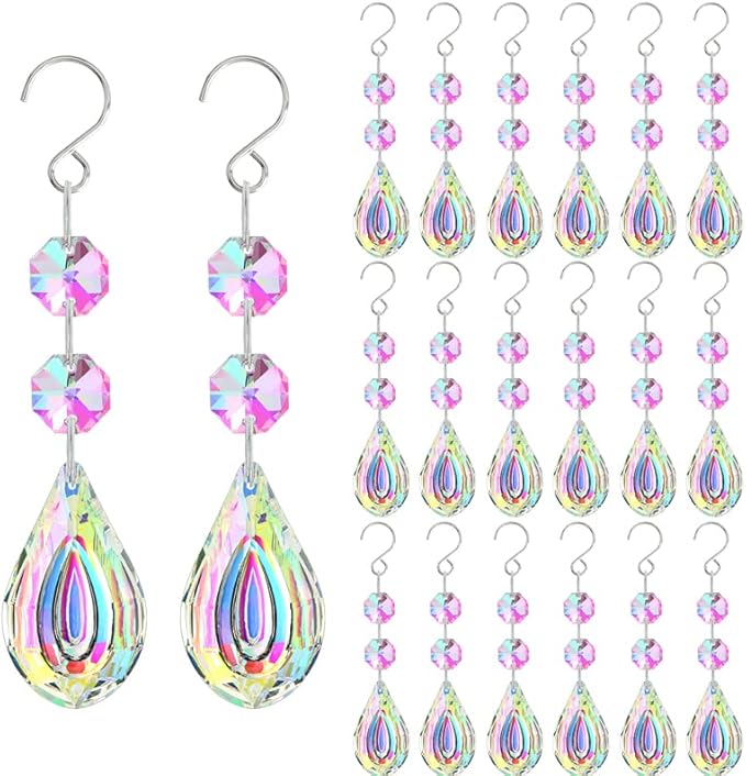 20pcs Colorful Crystals Suncatcher by HDHYALINEDORA