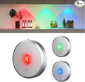 RGB Puck Lights with Remote Control, 2000mAh Rechargeable Stick on Led Lights by MEKKLEON