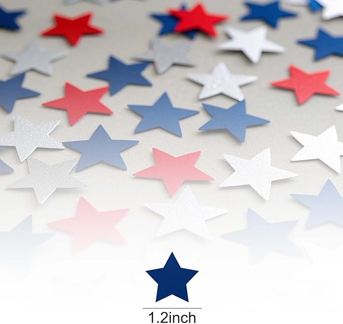 CC Wonderland Star Confetti, Patriotic Party Decoration - Image 3