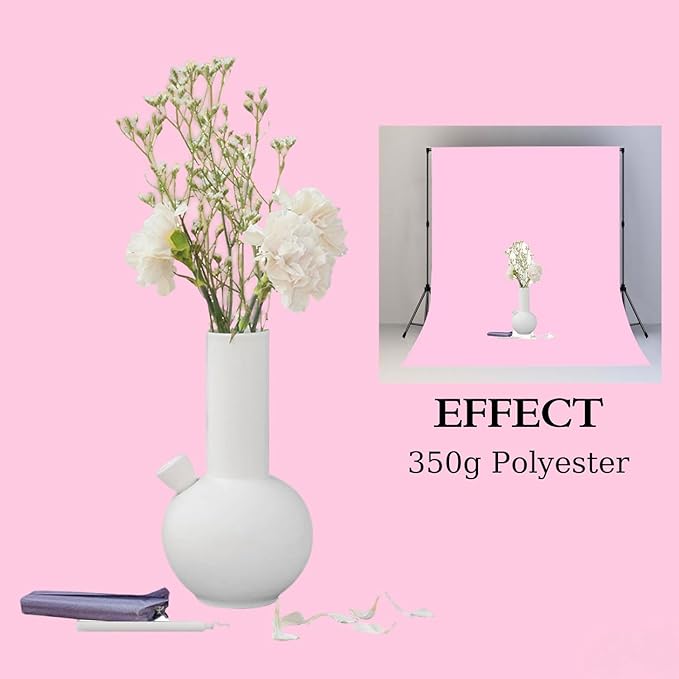 5x7FT Pink Backdrop for Screen Photography, High-end Polyester Photo Background - Image 4