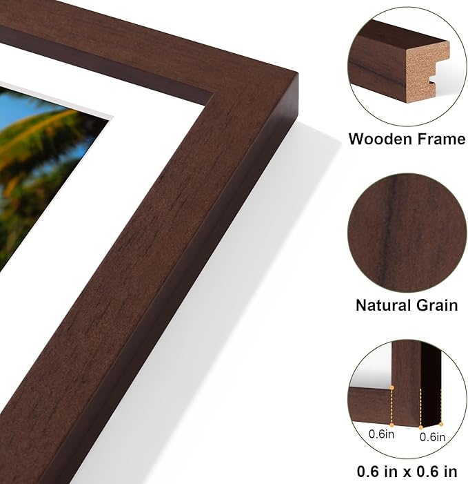 Vittanly 11x14 Collage Picture Frame, Displays 5Pcs 4x6 Pictures - Image 9