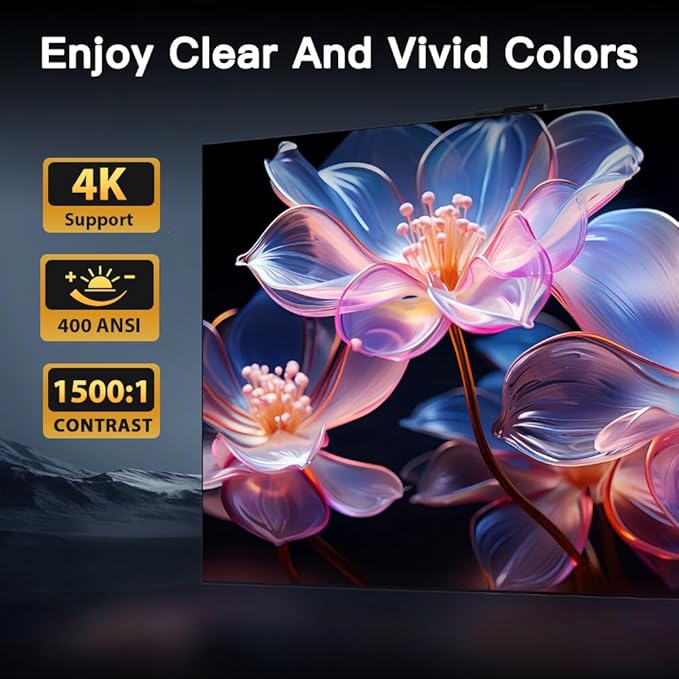4K Supported Android 11 Mini Projector - Image 3