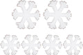 6Pcs Snowflake Decorations Christmas Decor White Winter Wooden Snowflakes by Unknown