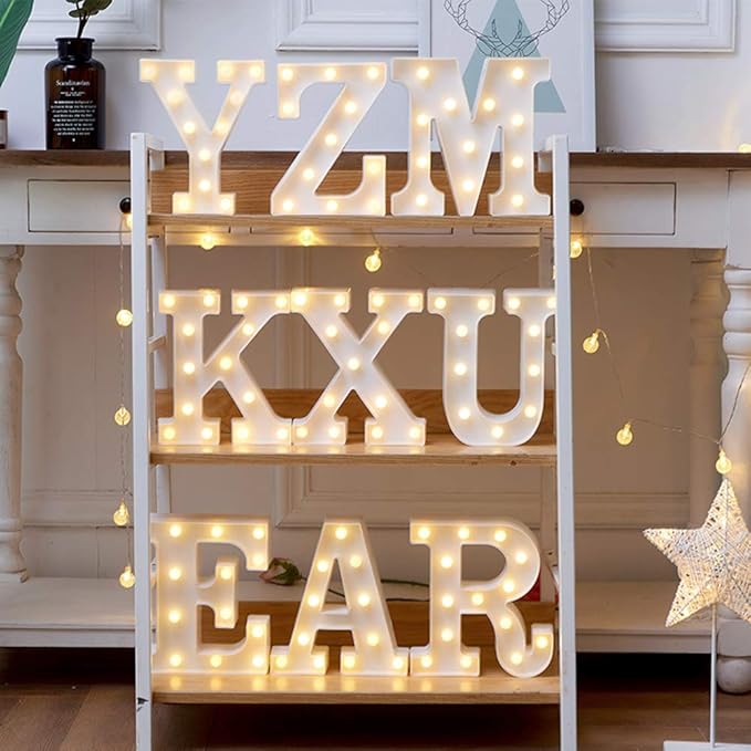 MUMUXI Marquee Light Up Letters | Large Light Up Numbers | Battery Powered and - Image 3