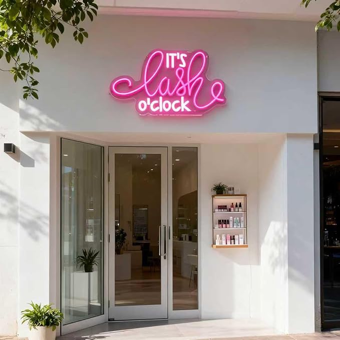 Lash Neon Sign, it's Lash O'Clock Led Neon Light Signs - Image 2