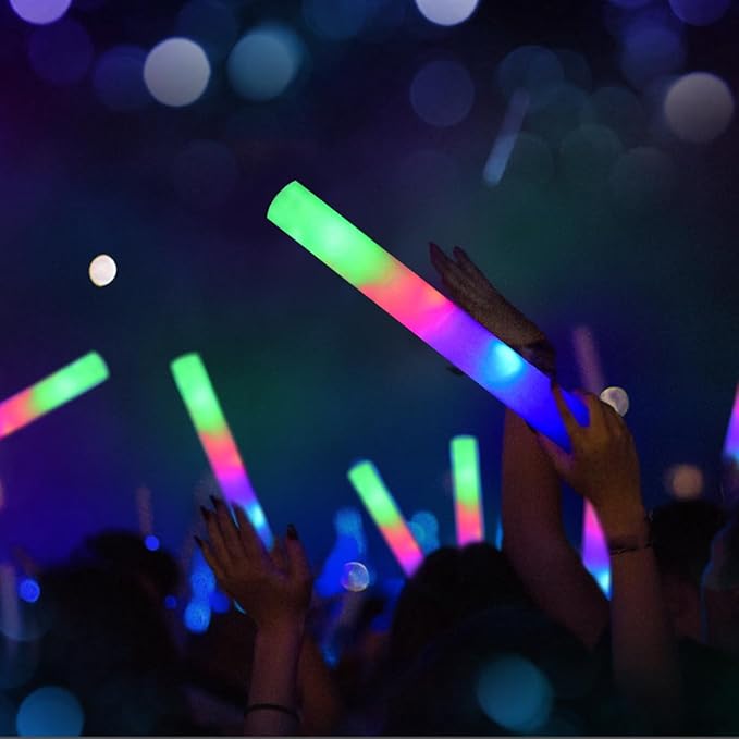 M.best 100 Pack LED Light Up Foam Sticks - Image 2