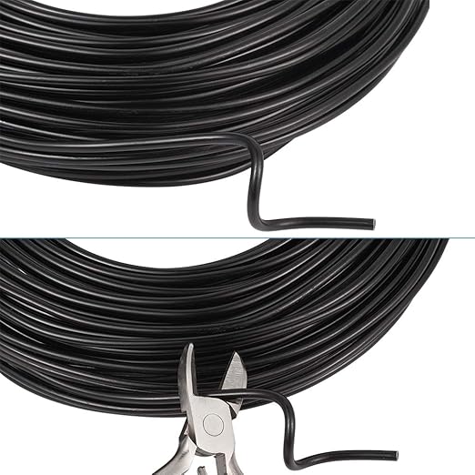 Fashewelry 114 Feet 10 Gauge Aluminum Wire Black Bendable Metal Craft Wire - Image 4