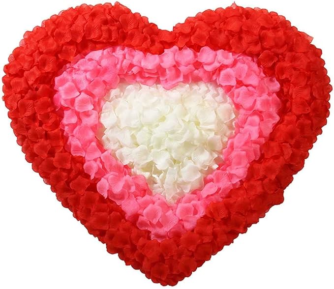 CODE FLORIST 2200 PCS Red Silk Rose Petals Wedding Flower Decoration - Image 4