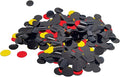 Red and Black and Gold Foil Confetti, Round Dots Glitter Table Confetti by Tim%26Lin