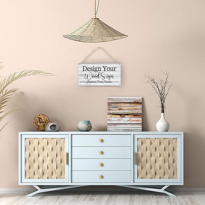 Custom Personalized Board Hanging Wood Sign, Design Your Welcome Sign, - Image 5