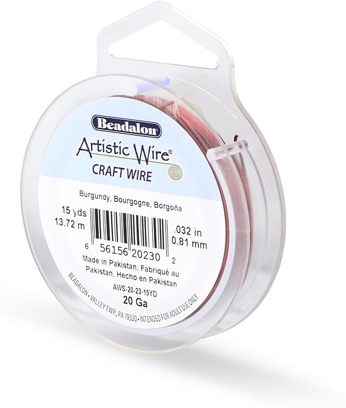 Artistic Wire, 20 Gauge Tarnish Resistant Colored Copper Craft Wire, 15 yd by Unknown