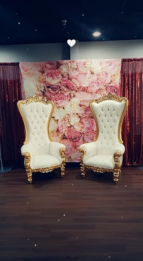 JYFLZQ Burgundy Sequin Backdrop Curtains 10ft x 10ft 1 Panel Glitter Photo - Image 6