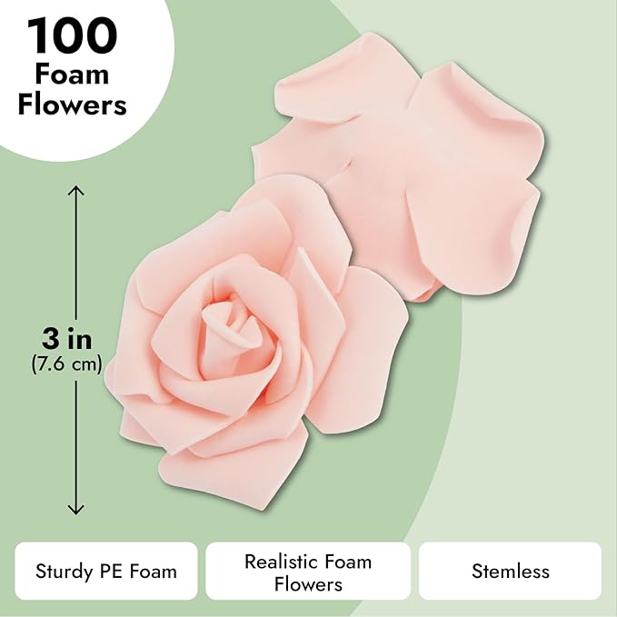 Juvale Artificial Roses for Wedding Decor - Image 4