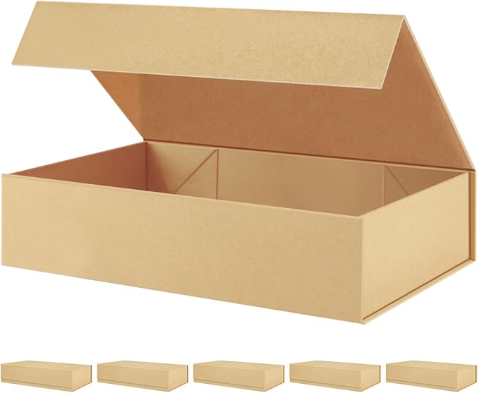 PACKHOME 6 Extra Large Gift Boxes 17.5x11.3x4.3 Inches, Sturdy Shirt Boxes by PACKHOME