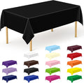 QZYL 12 PCS Table Cloth Rectangle, 54 X 108 in Disposable Christmas Table Cloth by QZYL