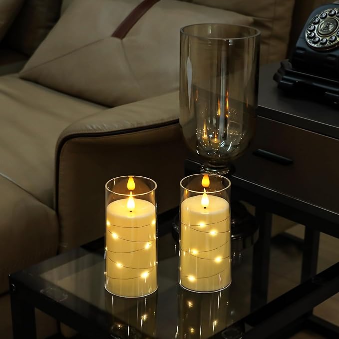 Aignis Flickering Flameless Candles Battery Operated Candles LED Candles - Image 2