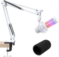 For HyperX QuadCast S White Boom Arm by sunmon