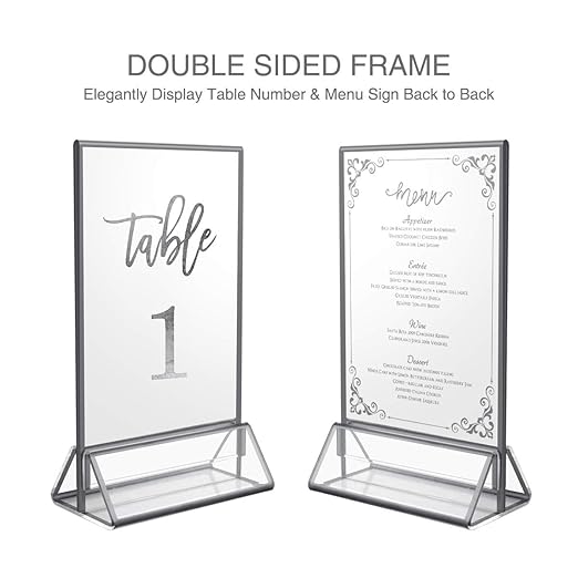 NIUBEE 6Pack 8.5x11 Clear Acrylic Sign Holder - Image 5