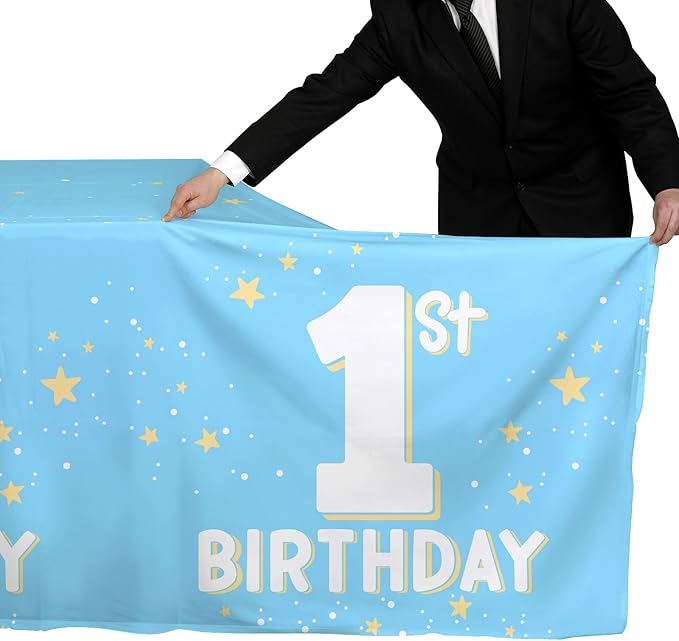Gatherfun Baby Blue Party Supplies Set: 1st Birthday Decorations, Includes - Image 6
