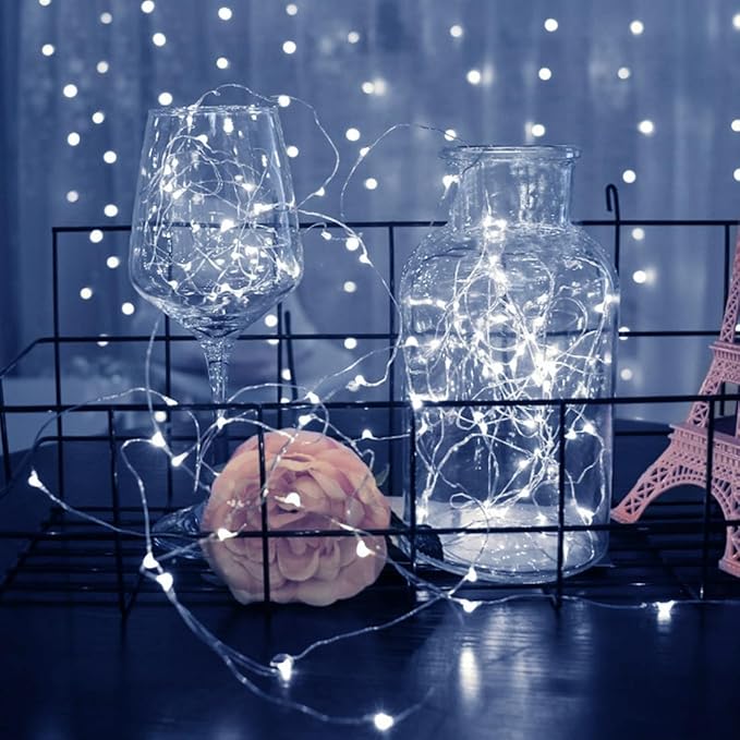 ZGWJ 12 Pack Fairy Lights Battery Operated, 7ft 20 Mini LED Fairy String Lights - Image 7