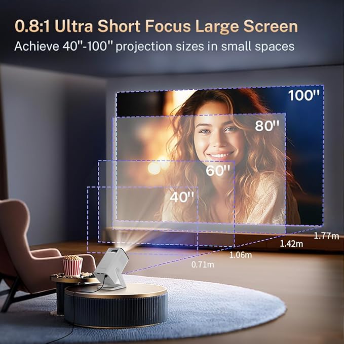 4K Supported Android 11 Mini Projector - Image 6