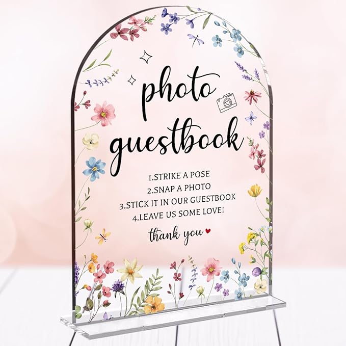 Wedding Sign Decor, Photo Guest Book Sign, Wedding Sign by Unknown