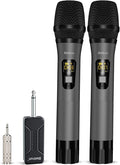 Wireless Microphone, Bietrun UHF Metal Dual Handheld Cordless Dynamic Mic System by Bietrun
