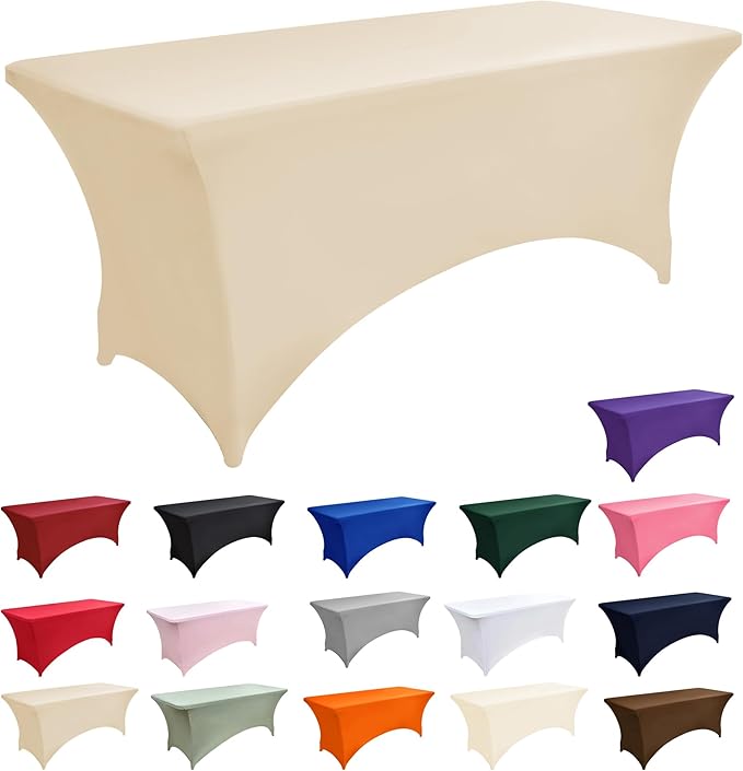 2-Pack 8ft Spandex Table Covers - Image 3