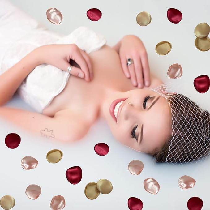 Silk Rose Petals 200PCS Flower Girl Petals Flower Petals - Image 4