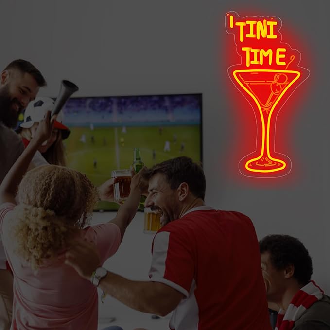 Tini Time LED Neon Sign, Martini Neon Sign - Image 7