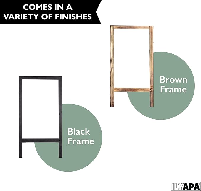 Ilyapa Wooden A-Frame Whiteboard Sign - Image 6