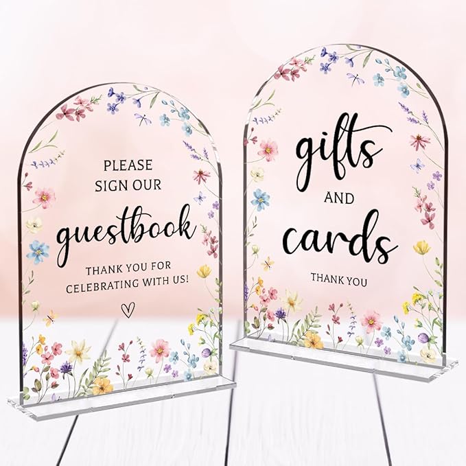 2 Pcs Wedding Decor, Ceremony Sign, Wedding Sign by Unknown