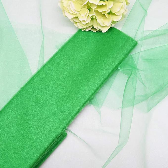 Crystal Organza Tulle Sheer Fabric Backdrop Curtains - Image 2