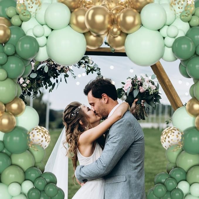Amandir 153pcs Sage Green Balloon Garland Arch Kit, Different Sizes 18 12 10 5 - Image 4